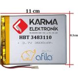 3.7V 3500Mah Tablet Bataryasi Hdt 3483110 (11 Cm) Everest