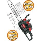 3.8 Hp Benzinli Ağaç Odun Kesme Makinesi Zincirli 38 Diş 58 cc Hizar Motorlu Testere