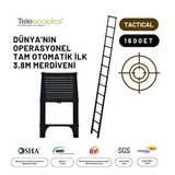 3.8m Taktik Amaçlı Tam Otomatik Teleskopik Merdiven - Telescopics 1600et Siyah
