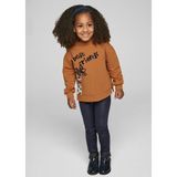 3-9 Yaş Mayoral Kız Çocuk Tayt Sweatshirt Set Kahverengi - 7 Yaş