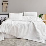 3.999,00?- Schafer Home Etamine Pamuk Çk Nevresim Takımı 4 Parça Beyaz