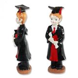 3 Adet 11Cm Mezun Olmus Erkek Biblo