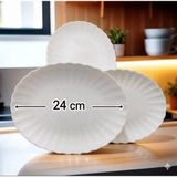 3 adet 24 cm Boneluz Kayık Tabak Salata Sunum Tabağı 3kayık24