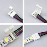 3 Adet 25cm Rgb Şerit Led Ekleme Aparatı Kablolu 4pin Led Birleştirme