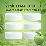 3 Adet 2X500 Gr Nem Alıcı Rutubet Ve Küf Önleyici Yedek Tablet Yeşil Elma