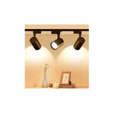 3 Adet 30w Ray Spot Vitrin Mağaza Armatürü 1 Metre Raylı Siyah Kasa Günışığı Renk Ray Spot