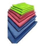 (3 Adet) 40x40 Cm Karışık Renk Alman Kalite Baklava Desen Temizlik Bezi Iz Bırakmayan Cam Bezi