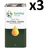 3 Adet 5 Litre Yeni Hasat 2025-2026 Natural Sızma Zeytinyağı - 15 lt