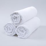 3 Adet 50 x 90 cm Mikrofiber El Yüz Kuaför Berber Spor Havlusu Leke ve Saç Boyası Tutmayan - Beyaz