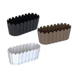 3 Adet Akasya Saksı, Bahçe Balkon Saksı, Çit Saksı 30 cm (Renkli) - Çok Renkli