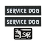 3 ADET AliPlus Yansıtıcı Köpek Yamaları K9 Yama Çıkarılabilir Kanca Halka Yama Köpek Yeleği Koşum Hizmeti Köpek Eğitiminde Köpek için (Hizmet Köpeği)