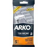 3 Adet Arko T1 Tek Bıçaklı 5 Li Tıraş Bıçağı