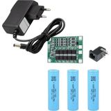 3 Adet Aspilsan Li-Ion Pil, 3s 40A Bms, 12 Volt 1 Amper Adaptör ve 5,5x2,5 Dişi Soket