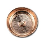 3 Adet Bakır İşlemeli Türk Hamam Tası 20 CM Bakır