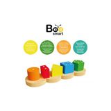 3 Adet Bee Smart Ahşap Geometrik Bul-Tak Eğitici Oyuncak