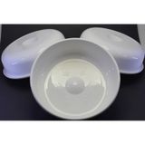 3 Adet Beyaz Renk Plastik Hamam Banyo Curun Sauna Termal Kaplıca Tası Maşrapa 20 Cm Çap 5 Cm Yükseklik Beyaz