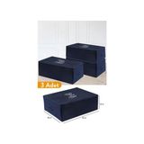 3 Adet - Büyük Boy Baza Altı Lacivert Hurç 62 x 46 x 22 cm