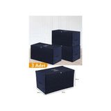 3 Adet - Büyük Boy Lacivert Hurç - 74 x 46 x 46 cm
