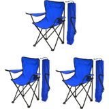 3 Adet Çantalı Katlanır Kamp Sandalyesi Rejisör Katlanabilir Piknik Plaj Sandalyesi Mavi - 6456 Ecorce Tube Marron - Polyester