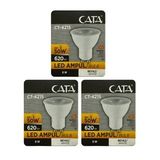 (3 Adet) Cata 8W (50W) 6500K (Beyaz Işık) Gu10 Duylu Led Spot Ampul