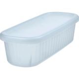 3 Adet Çekmece Içi Plastik Kapaklı Saklama Kabı 9X24X7 cm Ikea 3'lü Set Dolap Içi Düzenleme Kabı Mavi - Açık Mavi