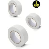 3 Adet Çift Taraflı Yapıştırma Köpük Bantı (18MMX2MT)-TABLO Asmak Şerit LED Montaj Yapıştırıcı Bandı