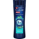 3 Adet Clear Men 3 İn 1 Şampuan & Duş Jeli A Arındırıcı Kömür Saç Yüz Vücut İçin 350 Ml
