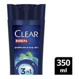3 Adet Clear Men Cool Sport 3İn1 Şampuan 350 Ml