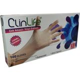 3 Adet Clinlife Vinyl Eldiven 100'Lü Large