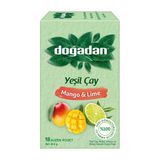 3 Adet Doğadan Yeşil Çay Mango & Lime 18'Li