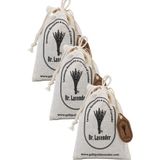 3 Adet Dolap Kokusu Lavanta Kesesi Giysi Arası Kurutulmuş Lavanta Çiçeği Kesesi 22 Gr. Hediyelik - Lila