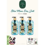 3 Adet Duş Jeli 750 ml Blue 60'lı Doğal Pamuk Rosıe - 1 kg