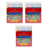 3 Adet Faber Castell 12'Li Keçeli Kalem