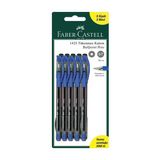 3 Adet Faber Castell 1425 Tükenmez Kalem 5 Mavi + 5 Siyah