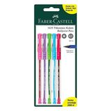 3 Adet Faber Castell 5'li 1425 Renkli Tükenmez Kalem