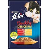 3 ADET Felix Çifte Lezzet Sığır ve Tavuklu Yaş Kedi Maması 85 Gr