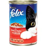 3 ADET Felix Sığır Etli Konserve Kedi Maması 400 Gr