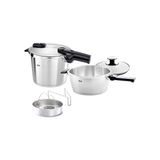 3 Adet Fissler Vitaquick Premium Düdüklü Tencere With Insert 3,5 + 6 Litre