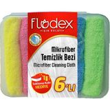 3 Adet Flodex Mikrofiber Temizlik Bezi 6'lı Saklama Kabı Hediyeli