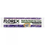 3 Adet Florex Çöp Torbası Büyük Boy 65 Cm X 70 Cm Mor Lavanta Kokulu Büzgülü 10'Lu Paket