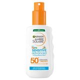 3 Adet Garnier Ambre Solaire Sensitive Advanced Çocuk Hipoalerjenik Güneş Koruyucu Sprey Spf 50+ 150 ml