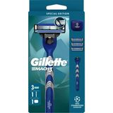 3 Adet Gilette Uefa Champions League Special Edition Erkekler İçin Mach3 1 Adet