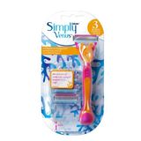 3 Adet Gillette Venus Simply Tıraş Bıçağı + 3 Yedek Başlık