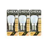(3 Adet) Heka 2W (14W) 3000K (Sarı Işık) E14 Duylu (İnce Duy) Dim Edilebilir Soft Led Mini Ampul