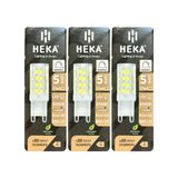 (3 Adet) Heka 5W (37W) 6500K (Beyaz Işık) G9 Duylu Dim Edilebilir Led Kapsül Ampul