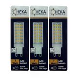 (3 Adet) Heka 7W (49W) 3000K (Gün Işığı) G9 Duylu Dim Edilebilir Led Kapsül Ampul
