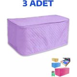 3 Adet Hurç Yorgan Hurcu 100X50x40 Cm Büyük Boy Karışık Renk