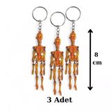 3 Adet İskelet Anahtarlık