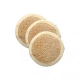 3 Adet Kabak Lifi Kabak Kesesi Peeling Yüz Kesesi Küçük Yuvarlak Model Banyo Kese Kabak Kese