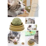 3 adet Kedi Nanesi Akıllı Dönen Top Kedi Oyuncağı Yalama Topu Doğal Kedi Nanesi 3 Adet